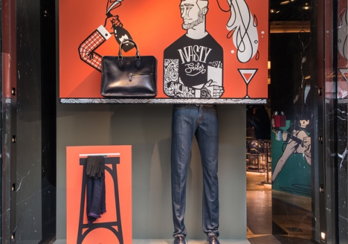 Du surréalisme en vitrine – Vitrines monde Berluti Du surréalisme en vitrine – Vitrines monde Berluti