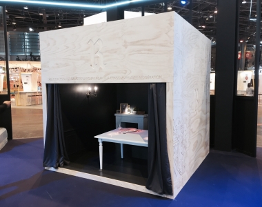 Ruinart – Tiny Box – Petit R – décor vidéo mapping