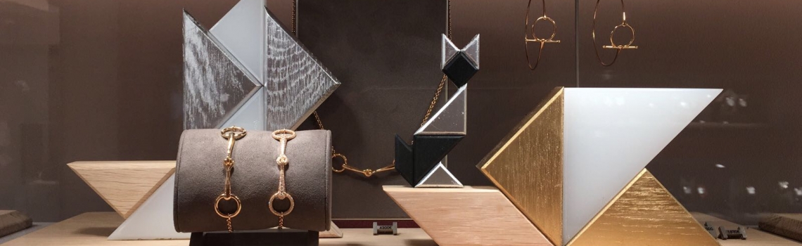 Décor Noël vitrine Bijoux