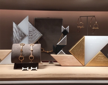 Décor Noël vitrine Bijoux